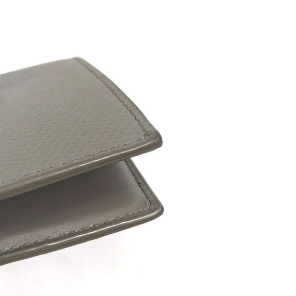 CELINE .10PI Bicolor Medium strap wallet Trifold wallet Leather gray - Picture 12 of 13